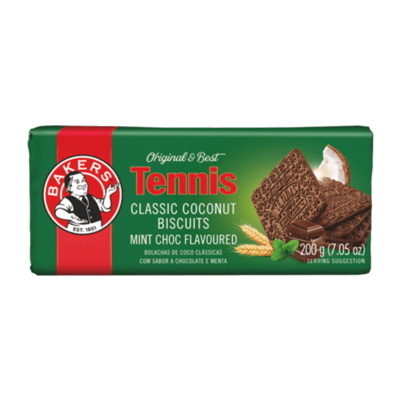 bakers tennis biscuits choc mint 200g picture 1