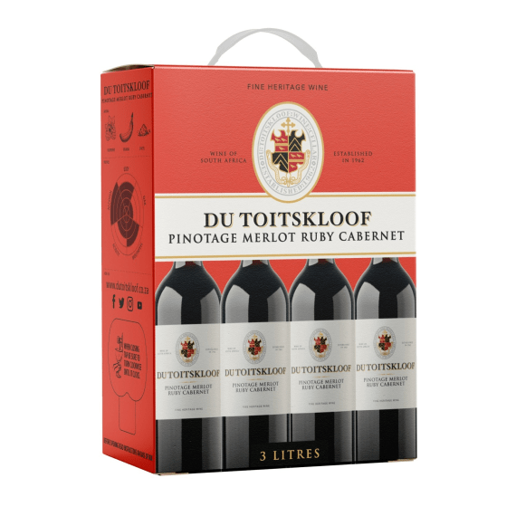 du toitskloof pinotage merlot ruby 3l picture 1