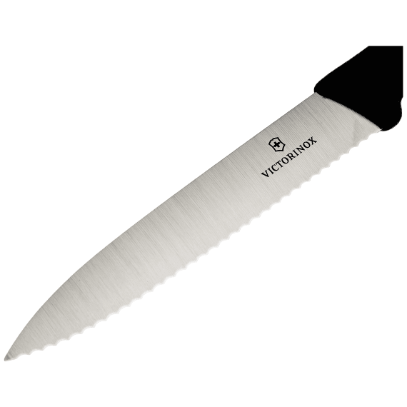 victorinox paring knife serrated 10cm black picture 2