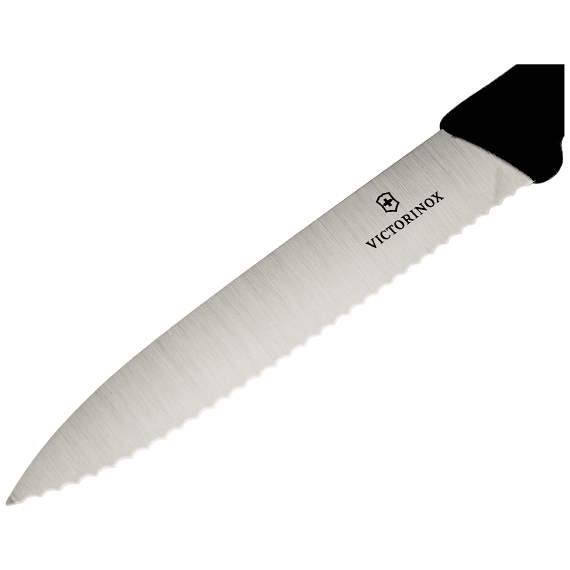 Victorinox Paring Knife Serrated 10cm Black Agrimark