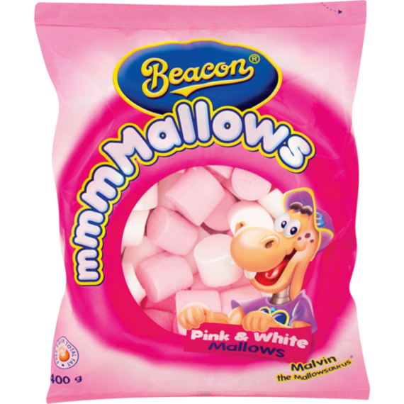 beacon marshmallows pink white 400g picture 1