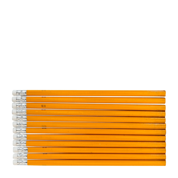 freedom pencil rubber tipped yellow 12 s picture 1