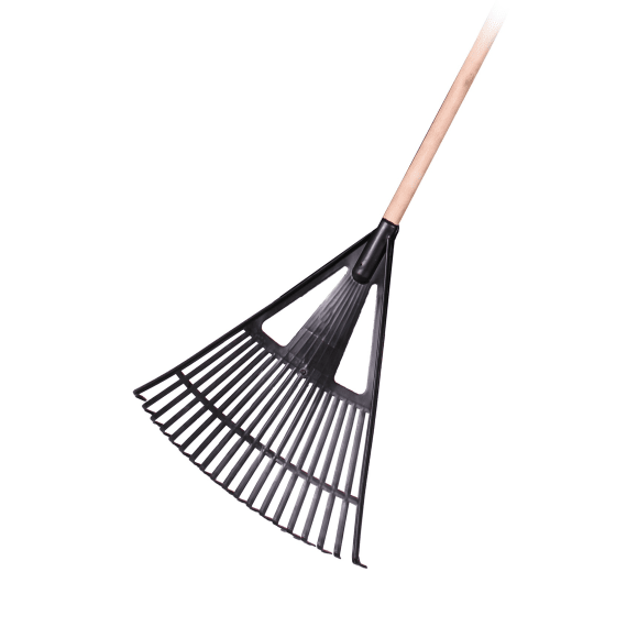 Academy Economy Plastic Leaf Rake Wooden Handle | Agrimark