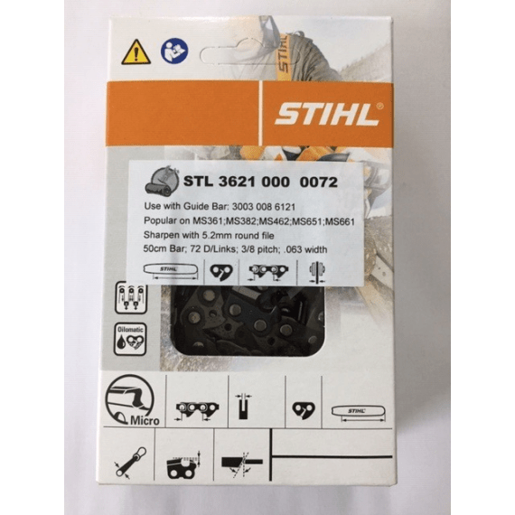 Stihl 3/8" Chainsaw Chain 36 Cutter Agrimark