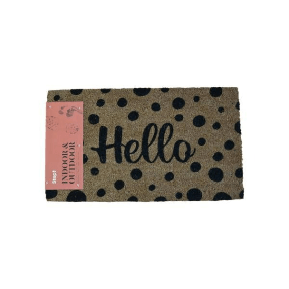 step mat coir n prntd hello dts 70x40x15 picture 1