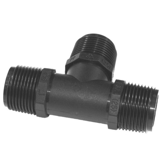 Emjay Poly male threaded tee | Agrimark