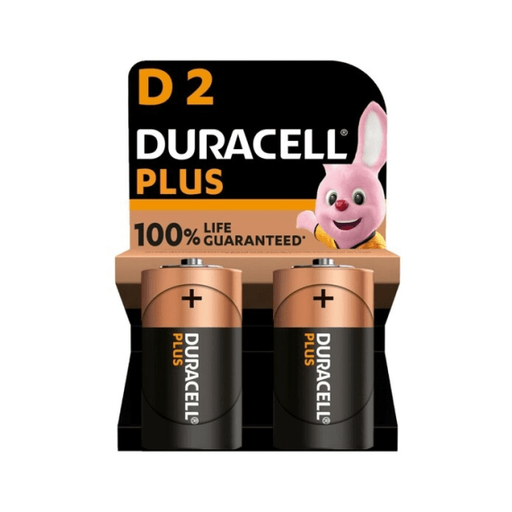 duracell battery p plus mn1300b2 d 2pk picture 1