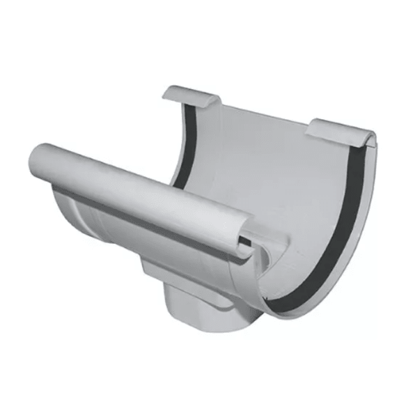 macneil gutter d shape outlet rnd pvc picture 1