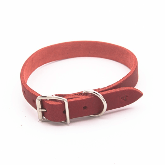 Woofer Heavy Duty Leather Dog Collar 19mmx450mm Agrimark