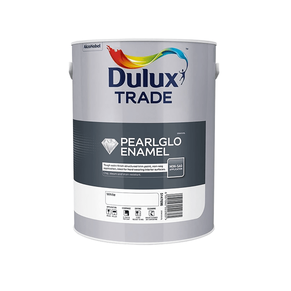dulux trade pearlglo sb enamel white picture 1