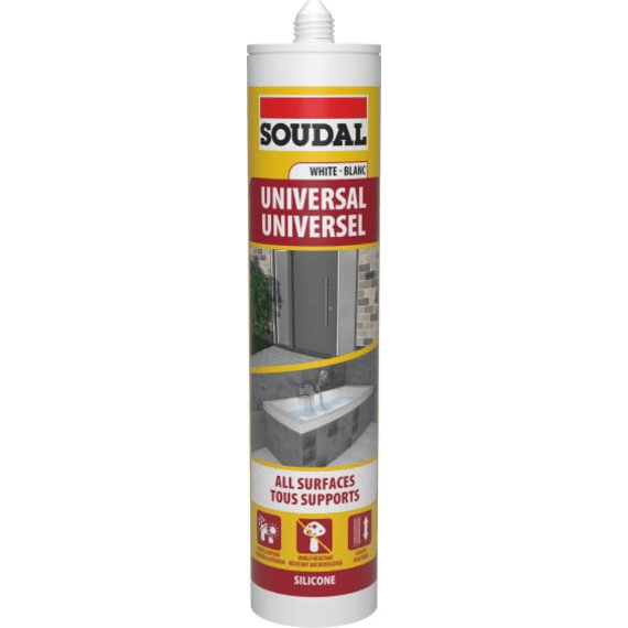 soudal silicone universal white 270ml picture 1