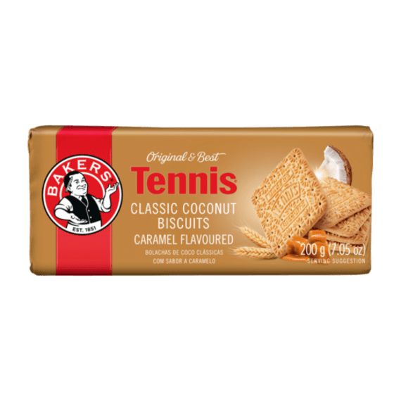 bakers tennis biscuits caramel 200g picture 1