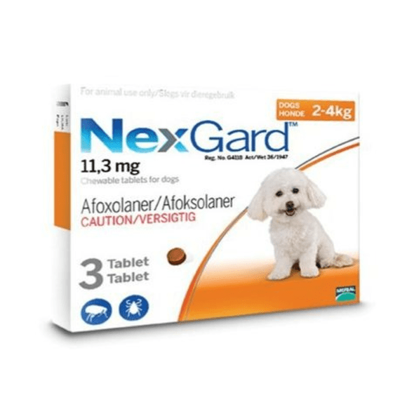 nexgard small 2 4kg 3 tab 11 3mg picture 1