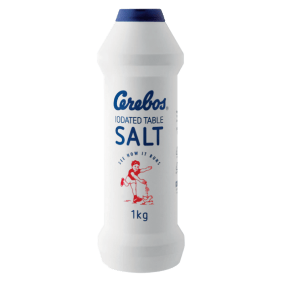 cerebos salt iodated table flask 1kg picture 1