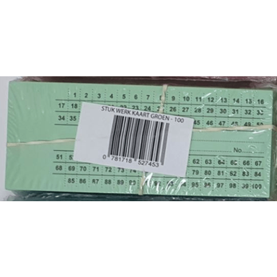 piece work ticket green 1 picture 1