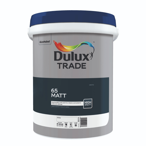 dulux trade 65 matt white picture 1