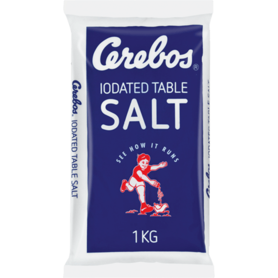 cerebos salt iodated table poly 1kg picture 1
