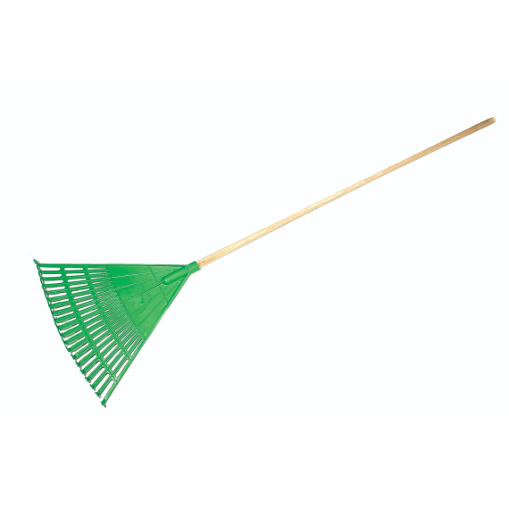 Academy Plastic Leaf Rake with Wooden Handle | Agrimark