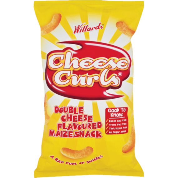 Willards Cheese Curls 150g Agrimark