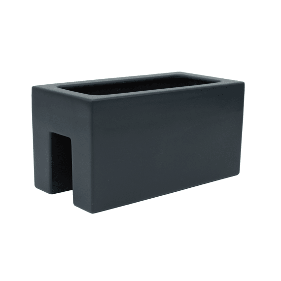 mardeou rectangular balcony rail pot grey 40l picture 1