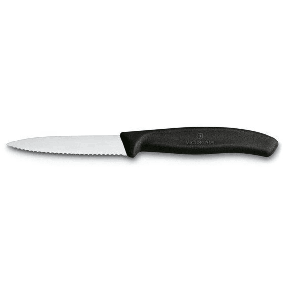 Victorinox Serrated Paring Knife 8cm Black Agrimark