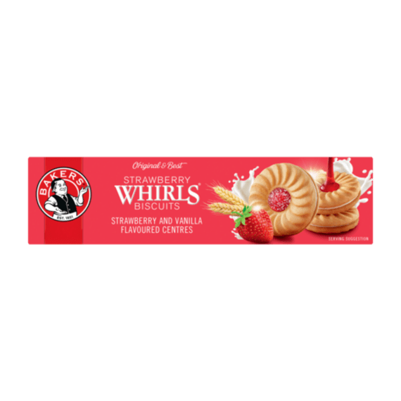bakers strawberry whirls 200g picture 1