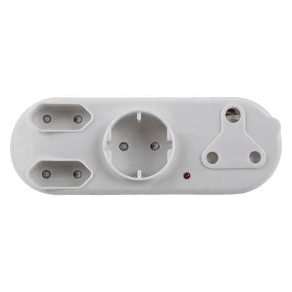 nexus plug adaptor 1x16a 2x5a 1x schuko power on picture 1