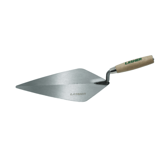 lasher brick trowel with wooden handle 300mm picture 1