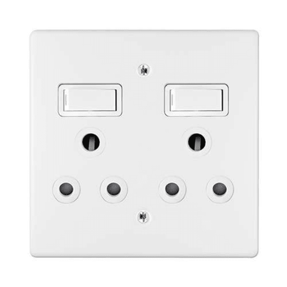 crabtree switch socket double complete 100x100mm picture 1