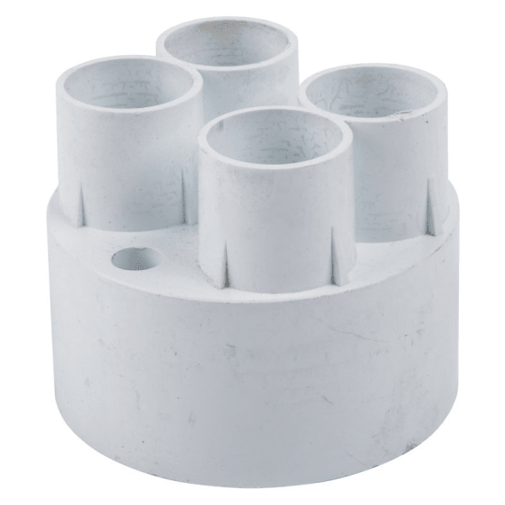 Four Way Back Entry Conduit Box 4 Way Top Entry 20mm | Agrimark
