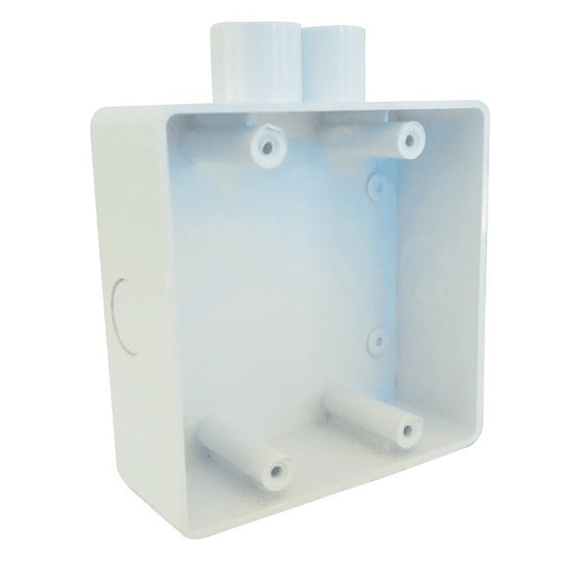 wall box pvc 4x4 with spout pvc picture 1