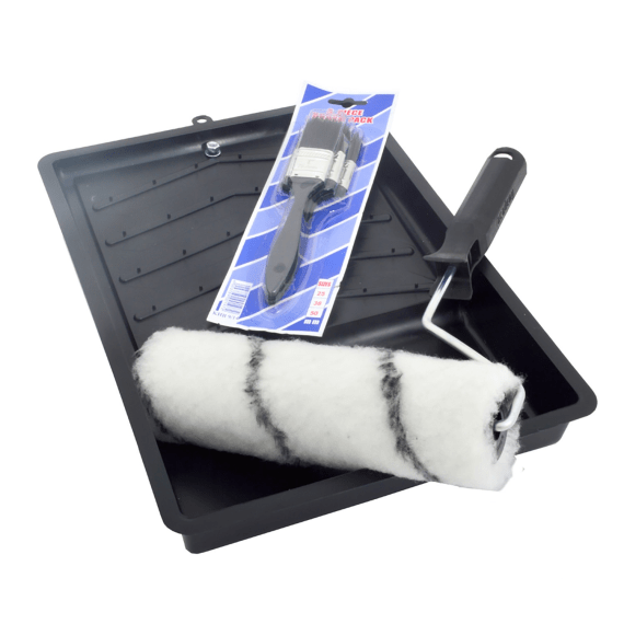 academy paint tray 3pc brush set picture 1