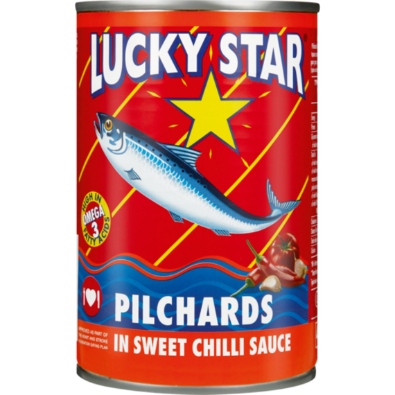 lucky star pilchards swt chilli sau 400g picture 1