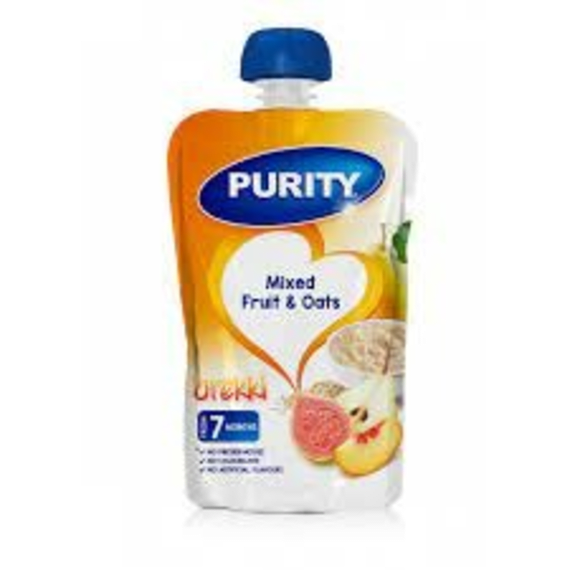 purity pouch mixed fruit oats 110ml picture 1