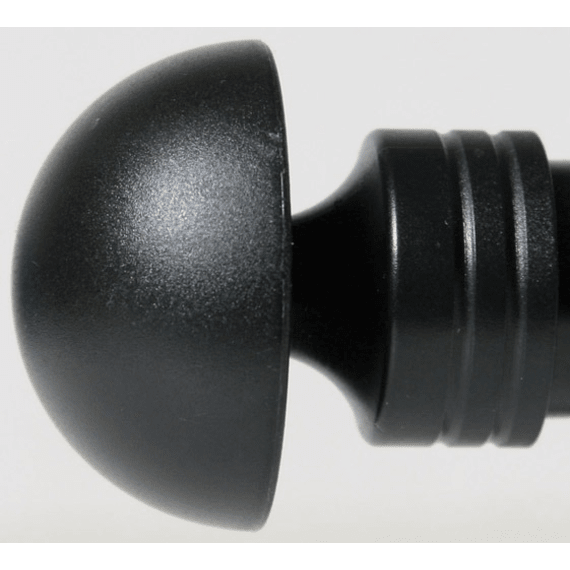 kirtech finial plastic annene black 25mm 2pk picture 1