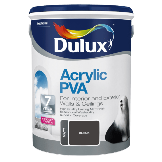 dulux acrylic pva black picture 1