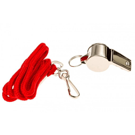 star metal whistle with lanyard picture 2