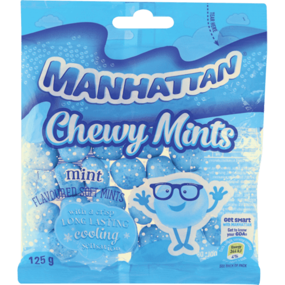 manhattan chewy mints mint 125g picture 1