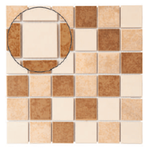 falcon rustic porcelain mosaic tile 48x48x5mm picture 1