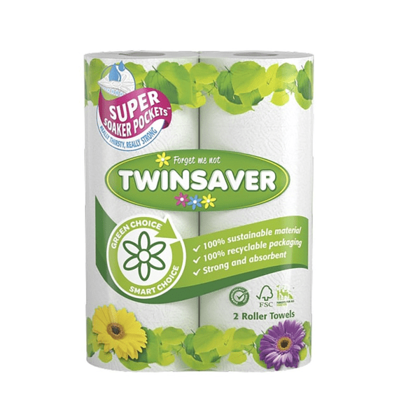 twinsaver classic white roller towels 2ply 2s picture 1