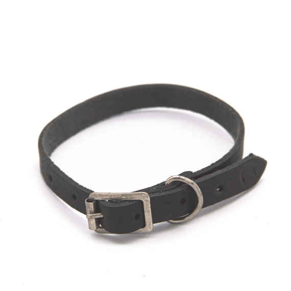 woofer soft leather dog collar 10mm x 300mm picture 1