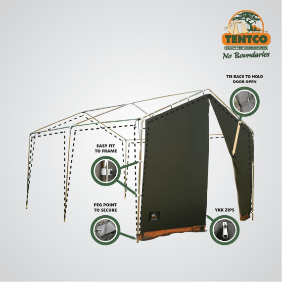 tentco jumbo gazebo end wall picture 2