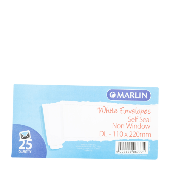 marlin envelopes dl white s s 25 s picture 1