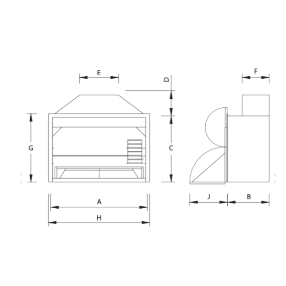 homefires 800 basic economaster built in braai picture 2