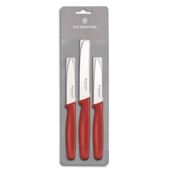 victorinox paring knife set 3 piece red picture 1