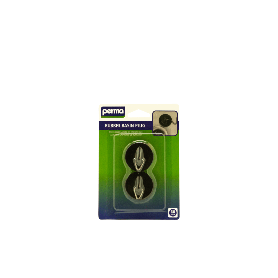 perma basin plug rubber black 2 38mm picture 1