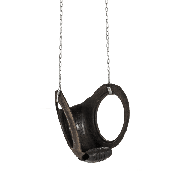pole yard tyre swing with chain picture 1