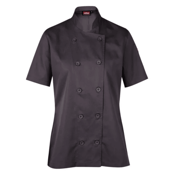 jonsson women s short sleeve chef jacket picture 3