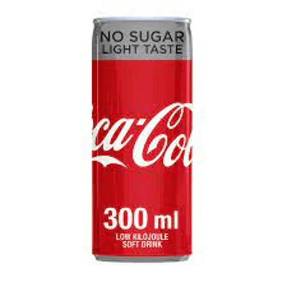 coke light no sugar can 300ml picture 1