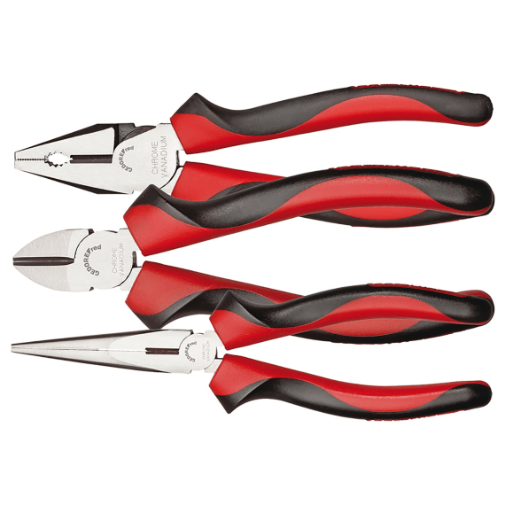 gedore red pliers set 2c handle 3pcs picture 1